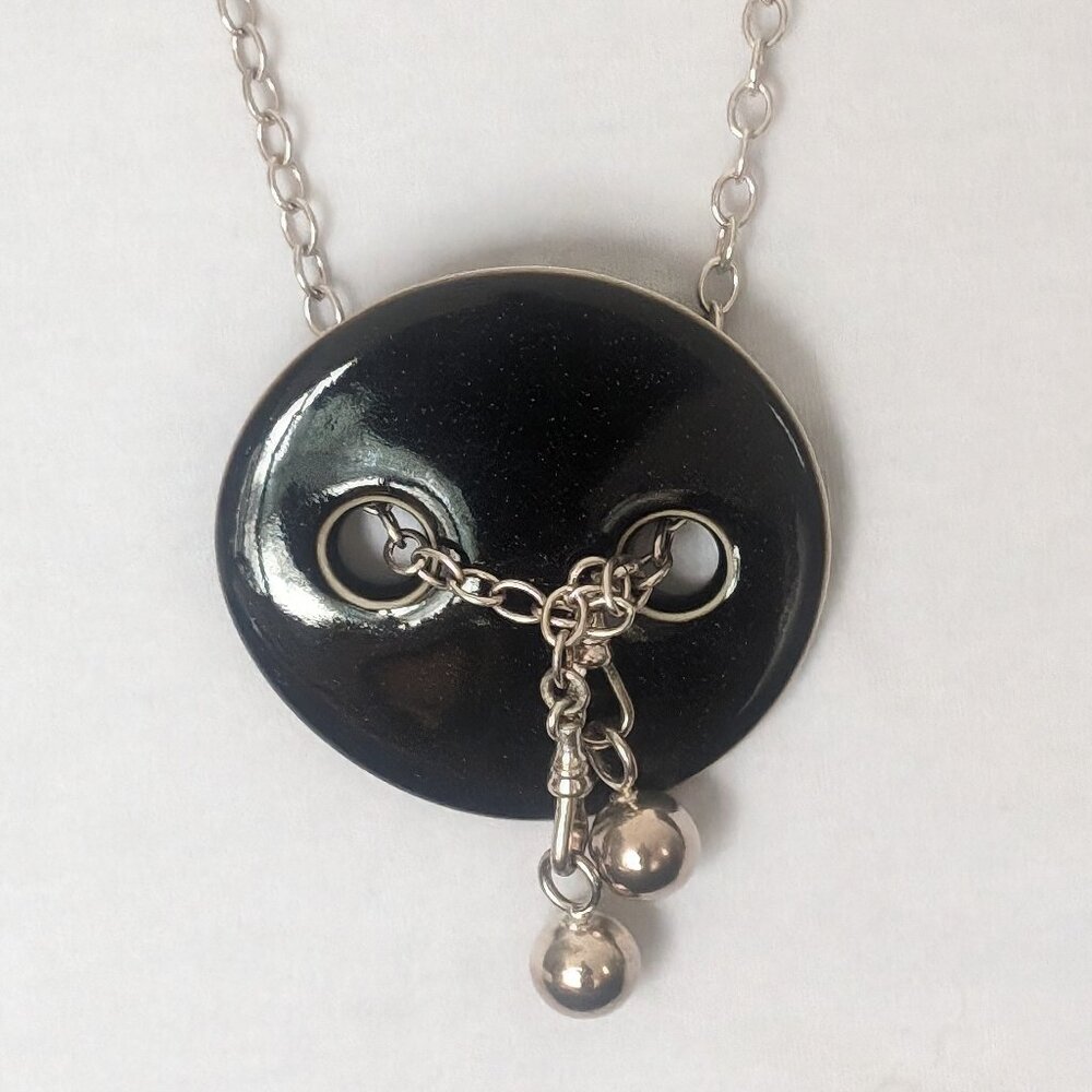 Anton Michelsen and Royal Copenhagen Signed Covertible Sterling Necklace